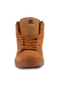 Buty DC Manteca 4 Hi M 100743-WD4 brązowe. Kolor: brązowy. Materiał: guma, zamsz, skóra, tkanina. Szerokość cholewki: normalna. Sport: skateboard