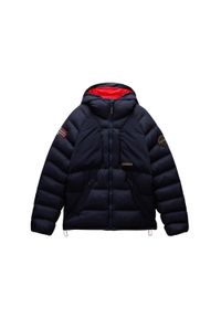 Kurtka puchowa Napapijri A-Moesa Puf. Kolor: niebieski. Materiał: puch. Styl: elegancki #1