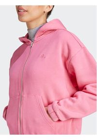 Adidas - adidas Bluza ALL SZN Fleece Washed IK4258 Różowy Loose Fit. Kolor: różowy. Materiał: bawełna #6