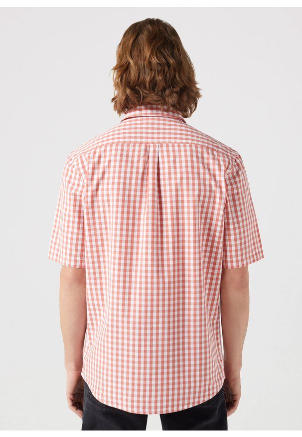 Wrangler - MESKA KOSZULA WRANGLER SS 1 PKT SHIRT RED 112350569
