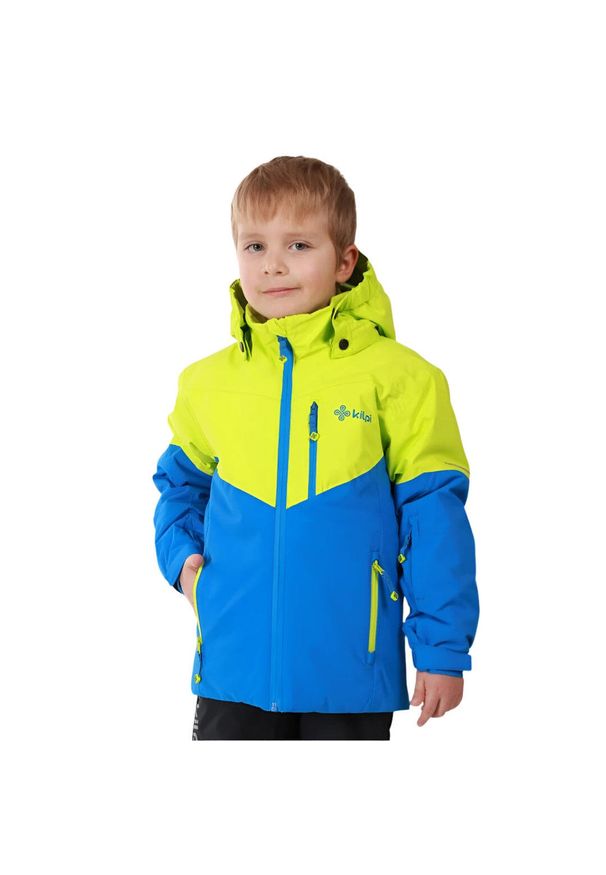 Dziecięca kurtka narciarska Kilpi Ferden. Kolor: zielony. Sezon: zima. Sport: narciarstwo