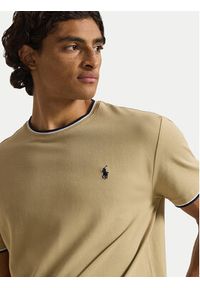 Polo Ralph Lauren T-Shirt 710963492500 Beżowy Regular Fit. Typ kołnierza: polo. Kolor: beżowy. Materiał: bawełna #5