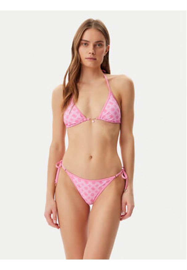 Guess Dół od bikini E5GO21 KCRL2 Różowy. Kolor: różowy. Materiał: syntetyk