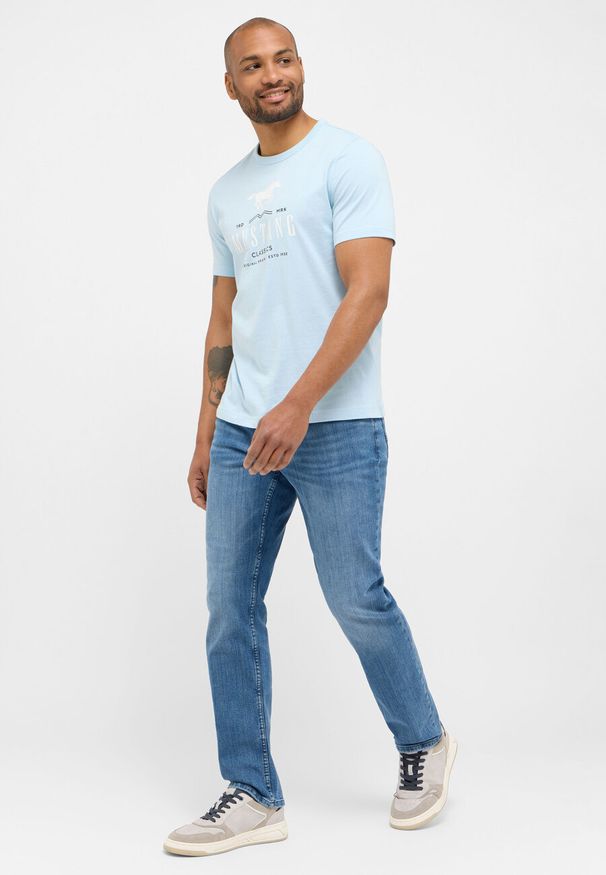 Mustang - Męskie Spodnie Jeansowe MUSTANG Washington Straight Denim Blue 1015286 5000 313. Okazja: na co dzień. Styl: elegancki, casual, klasyczny