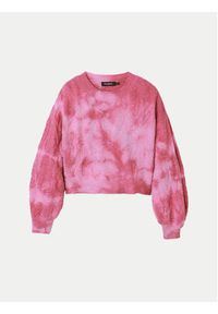 Desigual Sweter Victoria 24WWJF17 Różowy Relaxed Fit. Kolor: różowy. Materiał: syntetyk #6