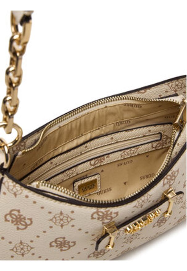 Guess Torebka Carrie Logo HWGP98 98180 Écru. Materiał: skórzane