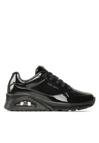 skechers - Skechers Sneakersy Shiny One 177142/BBK Czarny. Kolor: czarny. Materiał: skóra