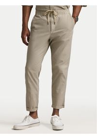 Polo Ralph Lauren Spodnie materiałowe 710958589002 Beżowy Classic Fit. Kolor: beżowy. Materiał: bawełna