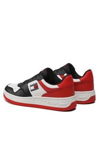 Tommy Jeans Sneakersy Basket Leather EM0EM01162 Kolorowy. Materiał: skóra. Wzór: kolorowy
