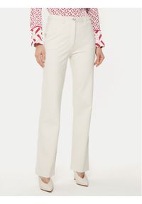 Guess Spodnie materiałowe W5RB30 KCMU2 Beżowy Regular Fit. Kolor: beżowy. Materiał: syntetyk