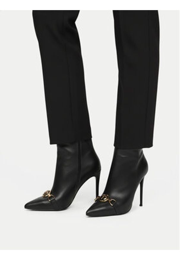 Eva Minge Botki EO-LANA-771X-227 Czarny. Kolor: czarny. Materiał: skóra