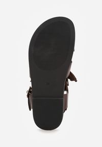 Renee - Ciemnobrązowe Boho Sandały VICES z Ozdobnymi Koralikami i Frędzlami Eluthera. Zapięcie: klamry. Kolor: brązowy. Sezon: lato. Styl: boho #4