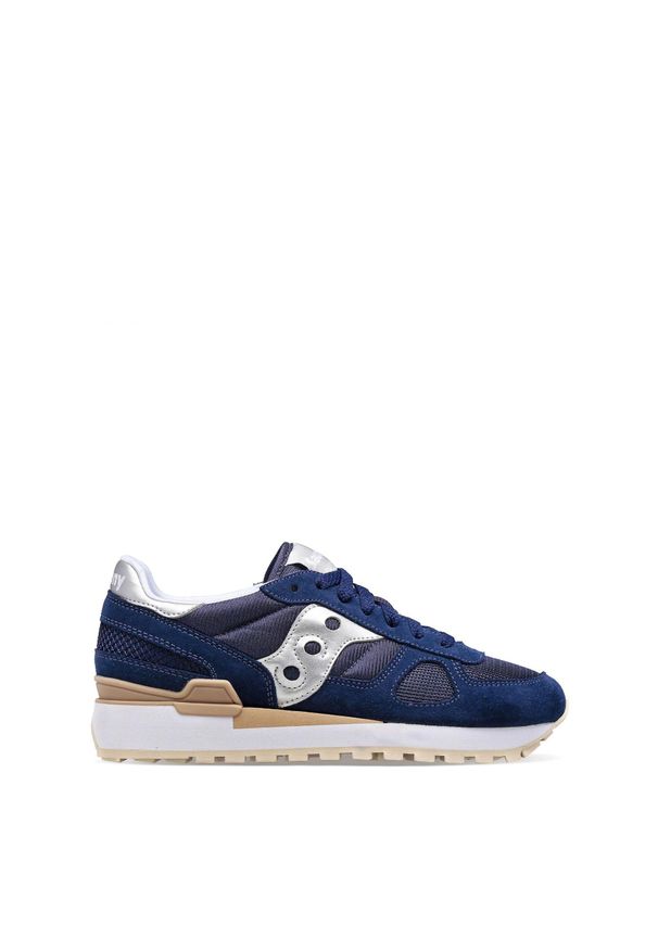 Buty damskie Saucony Shadow Original. Zapięcie: sznurówki. Kolor: szary, niebieski, wielokolorowy. Materiał: syntetyk, tkanina, materiał. Szerokość cholewki: normalna. Sport: turystyka piesza