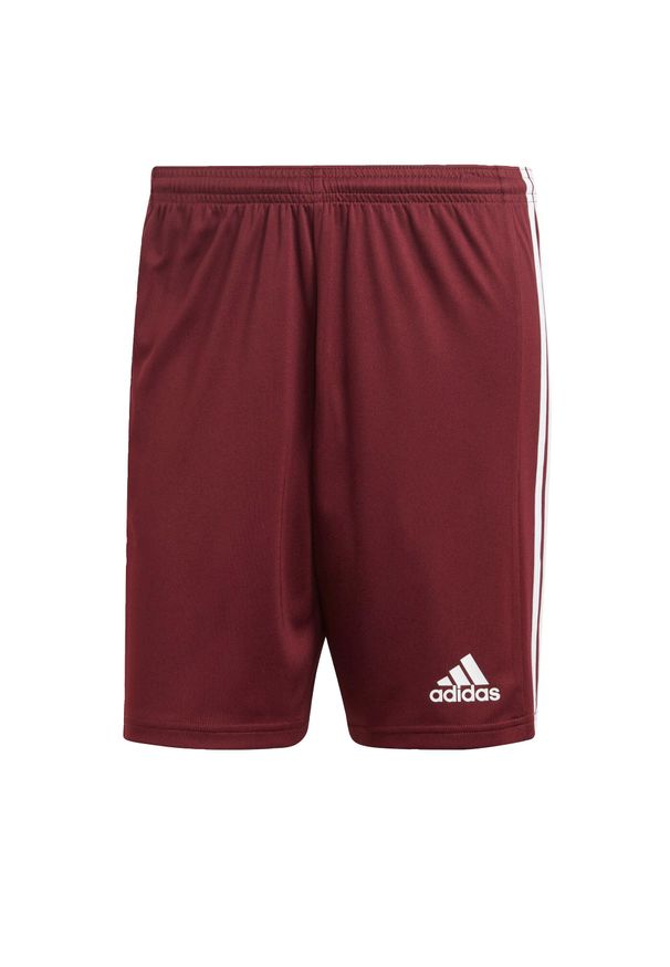 Adidas - Spodenki piłkarskie męskie adidas Squadra 21 Short. Kolor: biały, wielokolorowy, brązowy, czerwony. Sport: piłka nożna