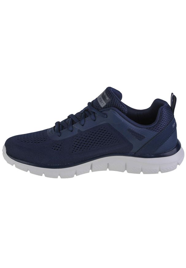 skechers - Buty do chodzenia męskie Skechers 232698BKCC. Zapięcie: sznurówki. Kolor: niebieski. Materiał: materiał. Szerokość cholewki: normalna. Sport: turystyka piesza