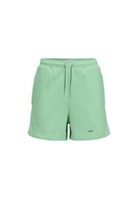 Szorty damskie JJXX Jxallison Relaxed Logo. Kolor: zielony. Materiał: bawełna. Sport: fitness #1