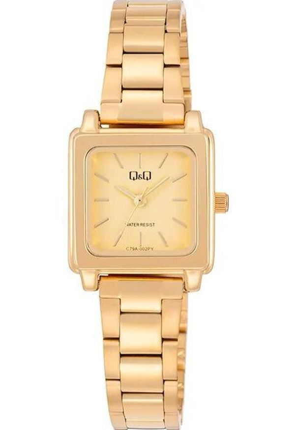 Zegarek damski QQ C79A-002P złoty. Kolor: złoty