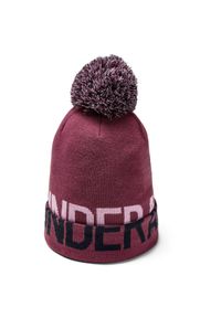 Czapka damska Under Armour Graphic Pom Beanie. Kolor: fioletowy