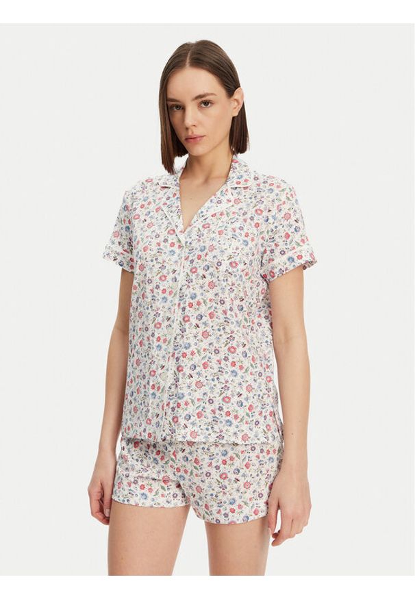 Lauren Ralph Lauren - LAUREN RALPH LAUREN Piżama ILN12433 Kolorowy Regular Fit. Materiał: bawełna. Wzór: kolorowy