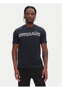 Aeronautica Militare T-Shirt 251TS1942J538 Granatowy Regular Fit. Kolor: niebieski. Materiał: bawełna