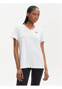 Under Armour Koszulka techniczna Tech Ssv- Solid 1384229-100 Biały Loose Fit. Kolor: biały. Materiał: syntetyk #1