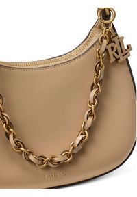 Lauren Ralph Lauren - LAUREN RALPH LAUREN Torebka 431P11747005 Beżowy. Kolor: beżowy. Materiał: skórzane #5
