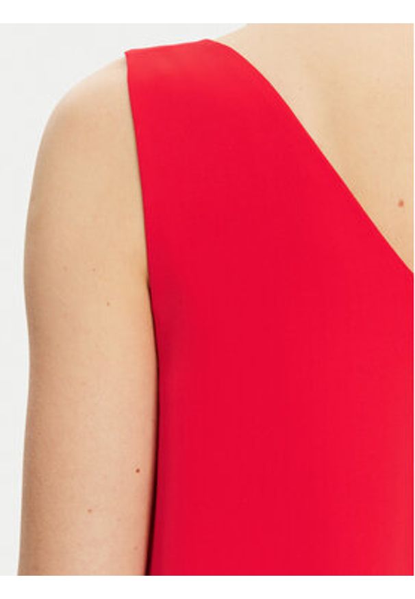 Pieces Top Franan 17146424 Czerwony Regular Fit. Kolor: czerwony. Materiał: syntetyk