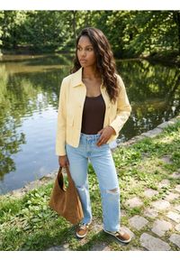 Sinsay - Bawełniane body na ramiączkach - brązowy. Kolor: brązowy. Materiał: bawełna. Długość rękawa: na ramiączkach #1