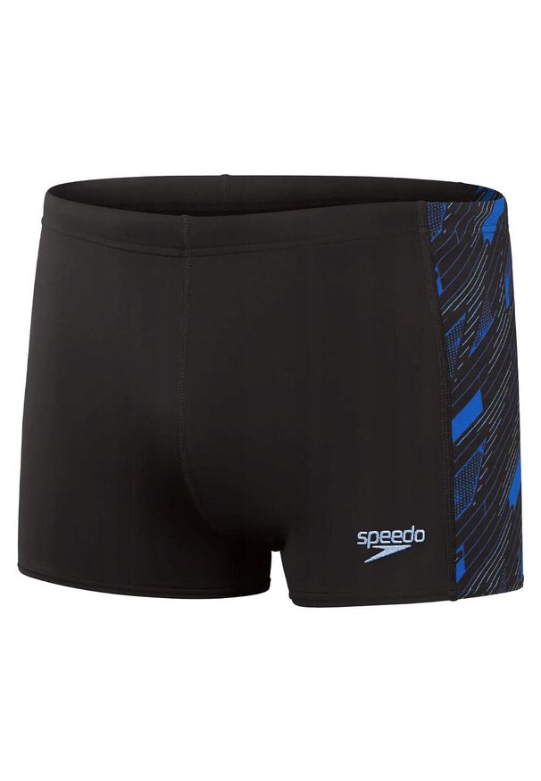 Speedo - Męskie Spodenki Kąpielowe Hyperboom. Kolor: czarny, niebieski, wielokolorowy. Styl: sportowy