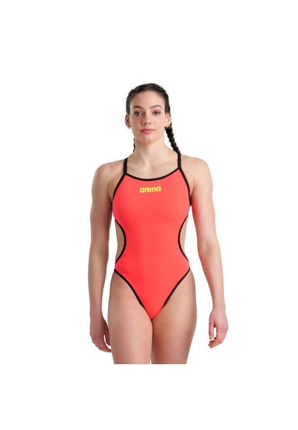 Strój do pływania dwustronny Arena Rule breaker Hooked Rev. Kolor: różowy, czarny, wielokolorowy, pomarańczowy