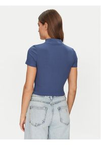 Guess Bluzka V5GP25 KCRS2 Niebieski Slim Fit. Kolor: niebieski. Materiał: wiskoza #3