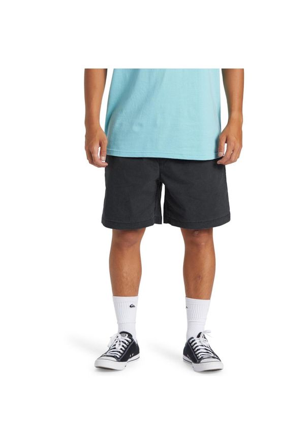 Quiksilver - Szorty spacerowe dla Mężczyzn TAXER Czarny. Kolor: czarny. Materiał: tkanina, bawełna. Długość: krótkie. Sezon: lato