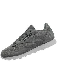 Buty do chodzenia dla dzieci Reebok Classic Leather Kids. Zapięcie: sznurówki. Kolor: szary. Materiał: materiał, syntetyk, guma. Szerokość cholewki: normalna. Model: Reebok Classic. Sport: turystyka piesza