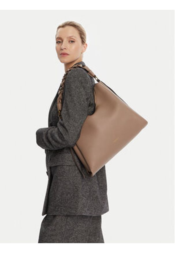 Coccinelle Torebka M50 Boheme Grana Double E1 M50 13 02 01 Brązowy. Kolor: brązowy. Materiał: skórzane