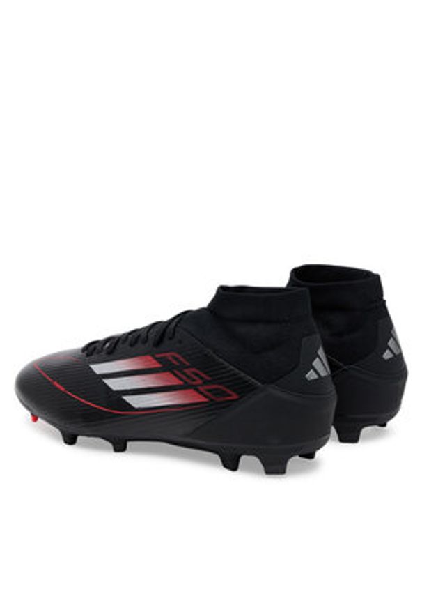 Adidas - adidas Buty do piłki nożnej F50 League Mid Firm/Multi-Ground JI0435 Czarny. Kolor: czarny. Materiał: materiał