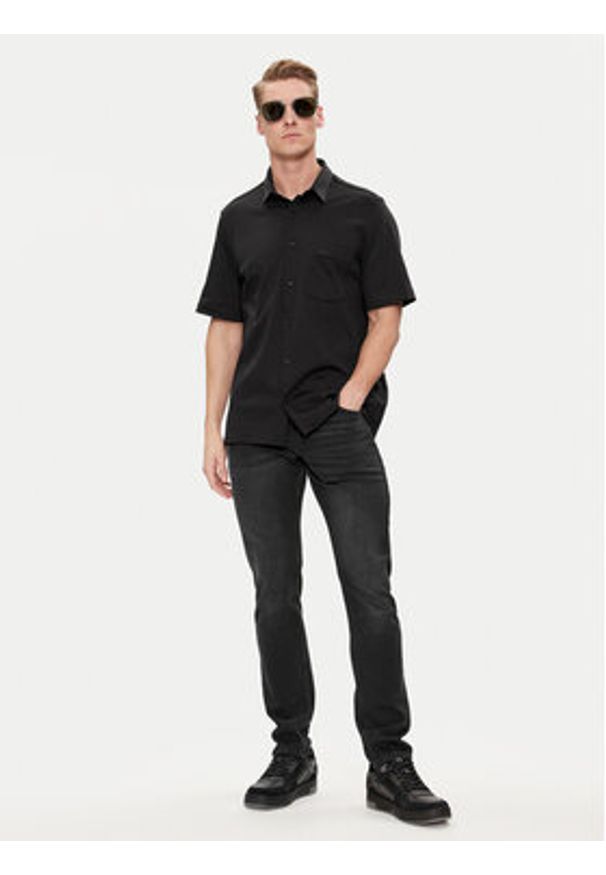 Calvin Klein Koszula K10K112708 Czarny Regular Fit. Kolor: czarny. Materiał: bawełna
