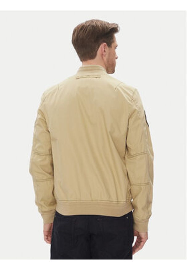 Aeronautica Militare Kurtka bomber 251AB2216CT3501 Beżowy Regular Fit. Kolor: beżowy. Materiał: bawełna