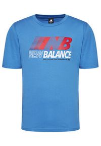 New Balance T-Shirt MT03513 Granatowy Relaxed Fit. Kolor: niebieski. Materiał: bawełna #4