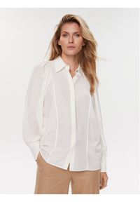 BOSS - Boss Koszula Blizzie 50500995 Biały Regular Fit. Kolor: biały. Materiał: jedwab