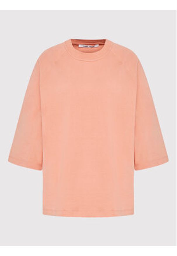 Samsoe & Samsoe - Samsøe Samsøe Bluzka Brianna F22200009 Różowy Loose Fit. Kolor: różowy. Materiał: bawełna