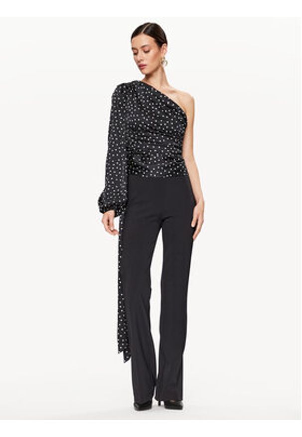 Pinko Bluzka Thira 100227 A0ZI Czarny Regular Fit. Kolor: czarny. Materiał: syntetyk