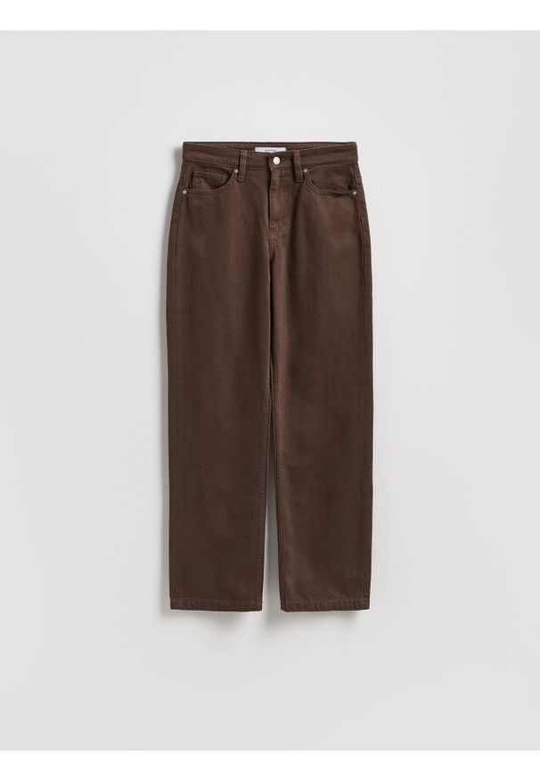 Reserved - Jeansy straight fit - dark grey jeans