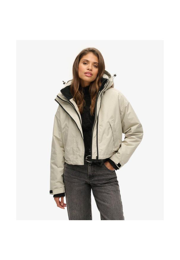 Damska kurtka wodoodporna Superdry SD-Windcheater. Kolor: szary