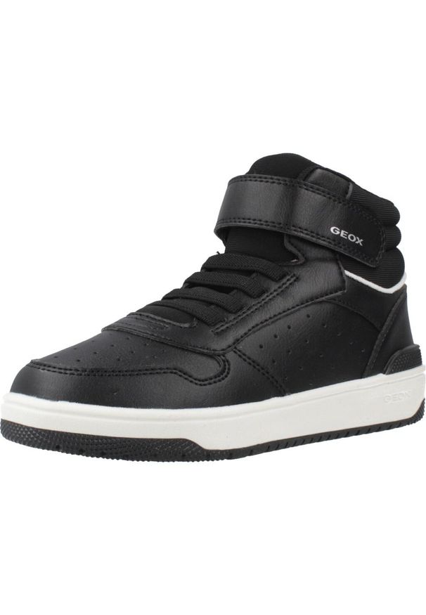 Geox - Kapcie GEOX J WASHIBA Czarny. Kolor: czarny. Materiał: syntetyk, tkanina. Sport: turystyka piesza