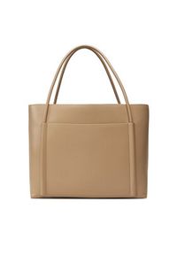 Calvin Klein Torebka Ck Linn Large Shopper K60K613109 Beżowy. Kolor: beżowy. Materiał: skórzane