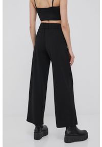 JDY spodnie damskie kolor czarny fason culottes high waist. Stan: podwyższony. Kolor: czarny. Materiał: dzianina #4