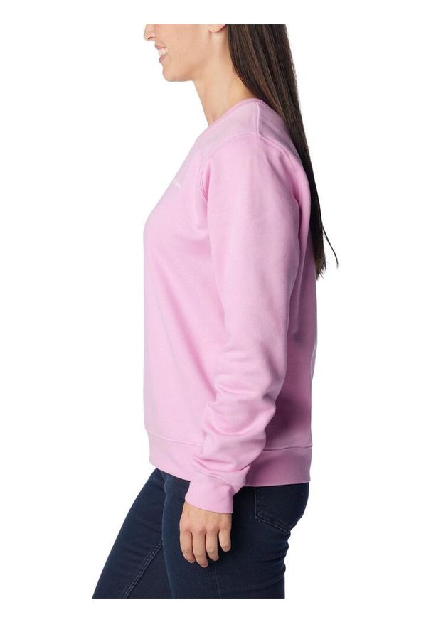columbia - Bluza damska Columbia Trek Graphic Crew. Kolor: różowy. Materiał: bawełna, poliester. Sport: turystyka piesza