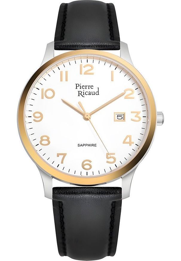 Zegarek Pierre Ricaud Zegarek męski Pierre Ricaud P91028.2223Q czarny. Kolor: czarny