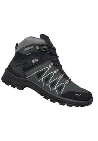 Buty trekkingowe męskie Grisport 14500S14G. Wysokość cholewki: za kostkę. Zapięcie: sznurówki. Kolor: szary, wielokolorowy. Materiał: guma, materiał, syntetyk. Szerokość cholewki: normalna. Sport: turystyka piesza