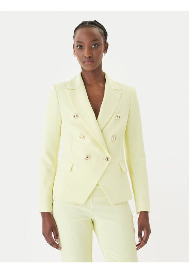 Rinascimento Marynarka CFC0128639003 Żółty Regular Fit. Kolor: żółty. Materiał: syntetyk